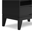 Pemberly Row 60 in Mid-Century Bookcase with Storage in Black Finish