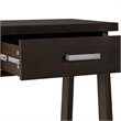 Pemberly Row 1 Drawer Wood Nightstand in Dark Chestnut Brown