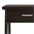 Pemberly Row 1 Drawer Wood Nightstand in Dark Chestnut Brown