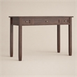 Pemberly Row 48-Inch Solid Wood Transitional Desk in Russet Brown