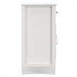 Pemberly Row Solid Wood Wide Sideboard Buffet Cabinet in White