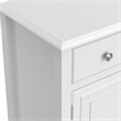 Pemberly Row Solid Wood Wide Sideboard Buffet Cabinet in White