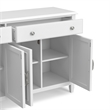 Pemberly Row Solid Wood Wide Sideboard Buffet Cabinet in White