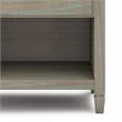 Pemberly Row 24 in Solid Wood Bedside Nightstand Table in Distressed Gray