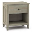 Pemberly Row 24 in Solid Wood Bedside Nightstand Table in Distressed Gray