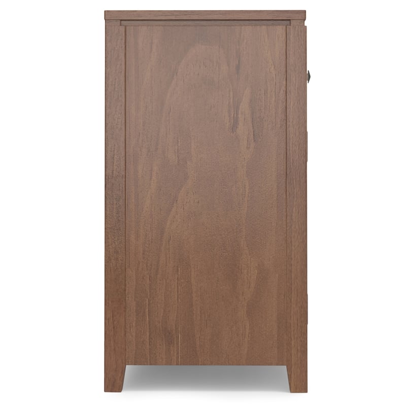 Pemberly Row 54 in Wide Sideboard Buffet in Saddle Brown Solid Wood