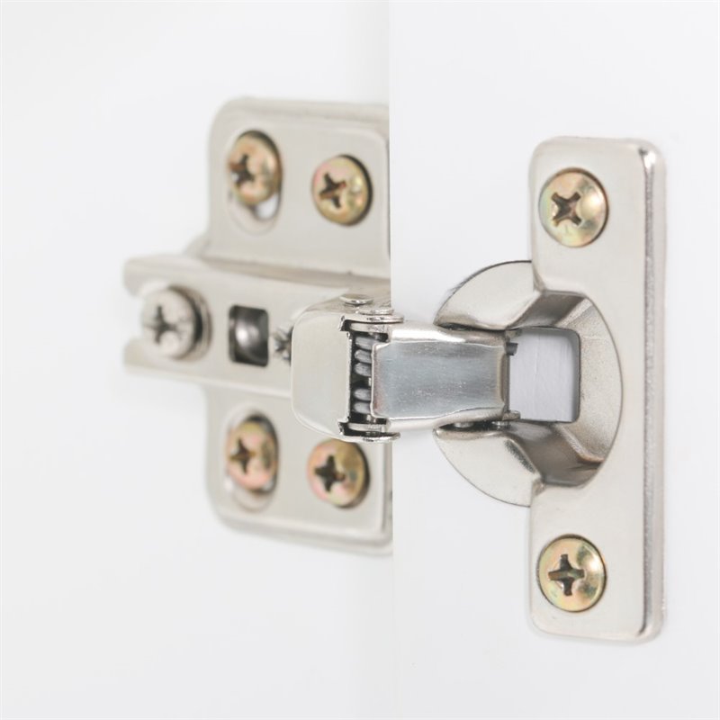 Pemberly Row Bathroom Tower with Tempered Glass in Pure White