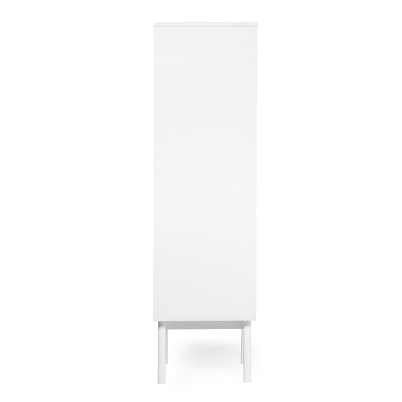 Pemberly Row Bathroom Tower with Tempered Glass in Pure White