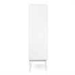Pemberly Row Bathroom Tower with Tempered Glass in Pure White