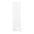 Pemberly Row Bathroom Tower with Tempered Glass in Pure White