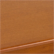 Pemberly Row Solid Hardwood Rectangle Side Table in Teak Brown