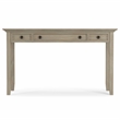 Pemberly Row Solid Wood 54 Inch Desk in Distressed Gray with Storage