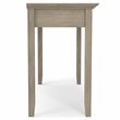 Pemberly Row Solid Wood 54 Inch Desk in Distressed Gray with Storage
