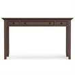 Pemberly Row 54 Inch Desk and 30 Inch Bookcase Russet Brown Set of 2