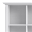 Pemberly Row Solid Wood 8-Cube Storage Sofa Table in White