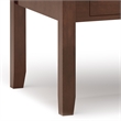 Pemberly Row Solid Wood Lift-Top Coffee Table in Russet Brown