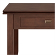 Pemberly Row Solid Wood Lift-Top Coffee Table in Russet Brown