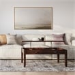 Pemberly Row Solid Wood Lift-Top Coffee Table in Russet Brown