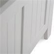 Pemberly Row Solid Wood Entryway Storage Bench with Lid in White