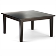 Pemberly Row 9Pc Dining Set with Black Faux Leather Chairs and Wood Table