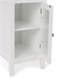 Pemberly Row Bath Storage Tower Cabinet with Shelves in Pure White