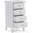 Pemberly Row 32 Inch Four Drawer Bath Cabinet in Pure White Finish