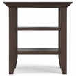 Pemberly Row Wood Transitional End Table in Warm Walnut Brown
