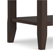 Pemberly Row Wood Transitional End Table in Warm Walnut Brown