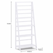 Pemberly Row Solid Wood Transitional Bookcase with White Finish