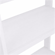 Pemberly Row Solid Wood Transitional Bookcase with White Finish
