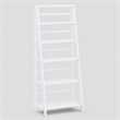 Pemberly Row Solid Wood Transitional Bookcase with White Finish