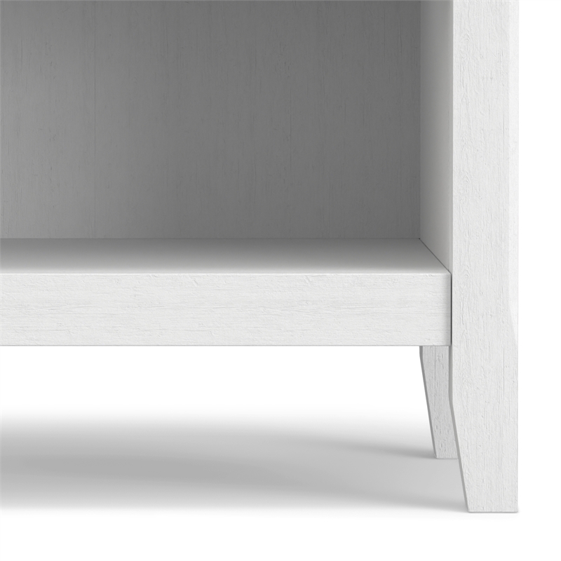 Pemberly Row 24 in Solid Wood Transitional Bedside Table in White