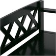 Pemberly Row 48 in Solid Pine Entryway Bench in Black