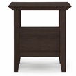 Pemberly Row 19 in Square End Table with Drawer in Farmhouse Brown