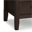 Pemberly Row 19 in Square End Table with Drawer in Farmhouse Brown