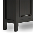 Pemberly Row Transitional Solid Wood Entryway Cabinet in Hickory Brown
