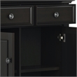 Pemberly Row Transitional Solid Wood Entryway Cabinet in Hickory Brown