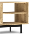 Pemberly Row Mango Wood TV Media Stand in Natural Finish for TVs up to 65