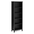 Pemberly Row Black 3 Pc TV Stand Set with 2 Matching Bookcases
