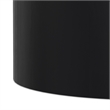 Pemberly Row Round Drum Coffee Table in Black Solid Mango Wood