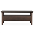 Pemberly Row Transitional Coffee Table with Drawers in Brunette Brown
