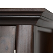 Pemberly Row TV Stand and 5-Shelf Bookcase Set in Brunette Brown (3 PCs)