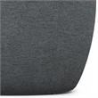 Pemberly Row 16 in Wide Contemporary Linen Footstool in Grey