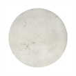 Pemberly Row 16 in Wide White Marble and Gold Metal Side Table