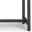 Pemberly Row 48 in Solid Wood Desk in Walnut Brown with Metal Base