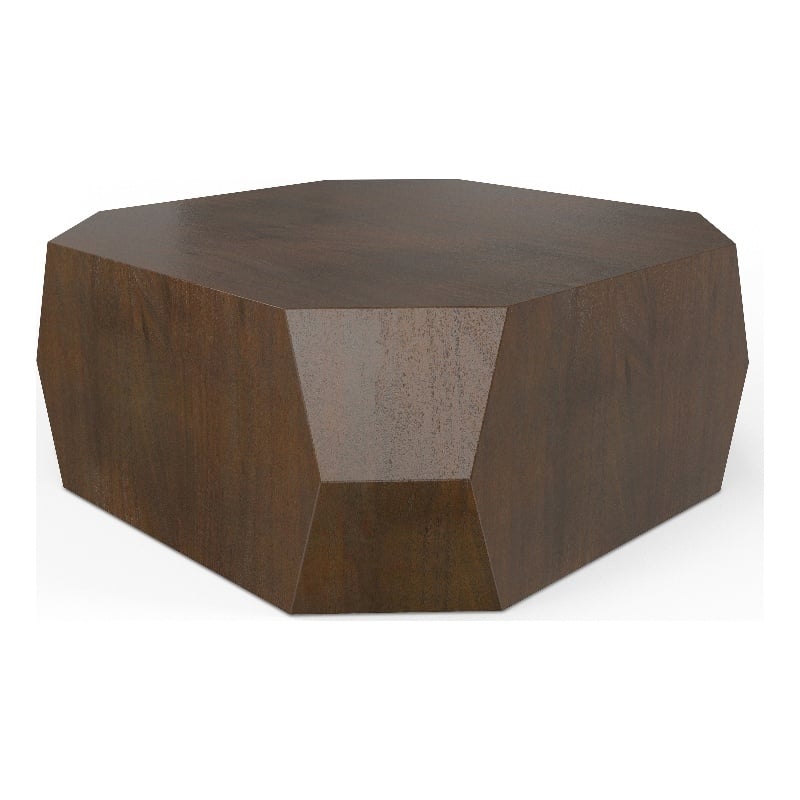 Pemberly Row 39 in Acacia Coffee Table in Walnut Finish for Living Room