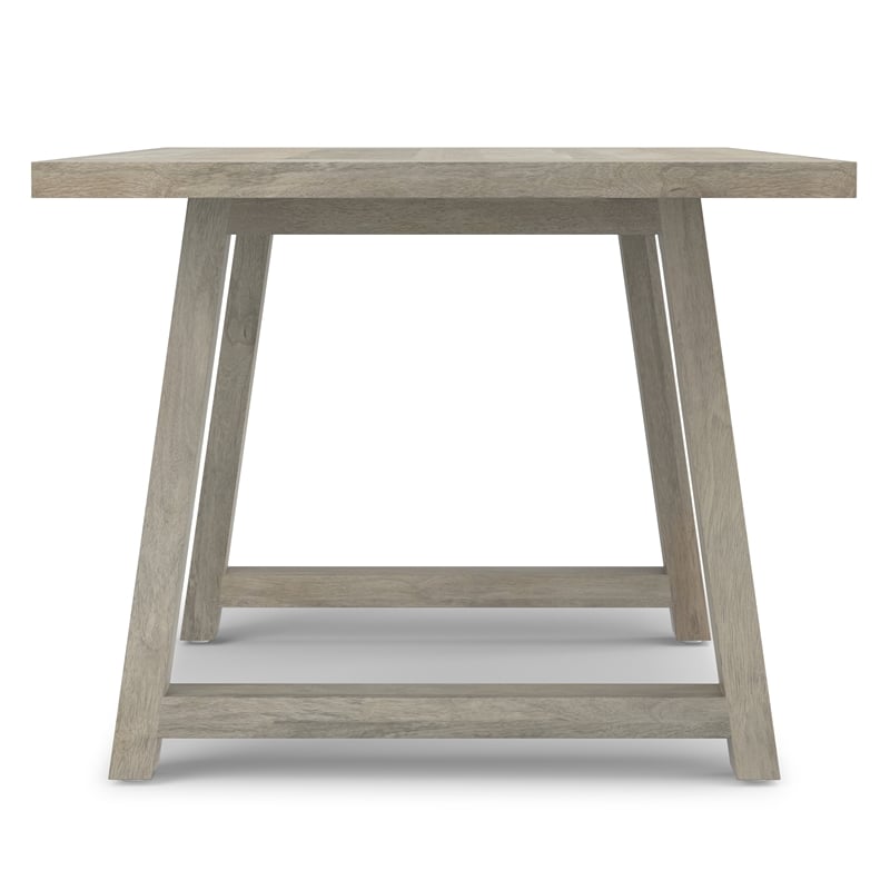 Pemberly Row 72 in Mango Wood Dining Table in White Wash Finish