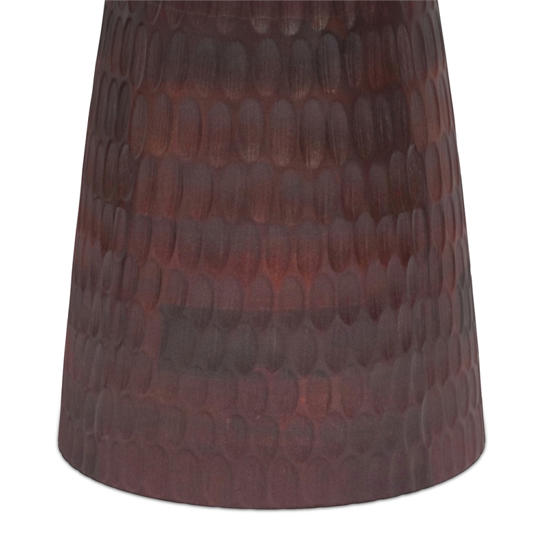 Pemberly Row 16 in Walnut Mango Wood End Table with Gold Accent