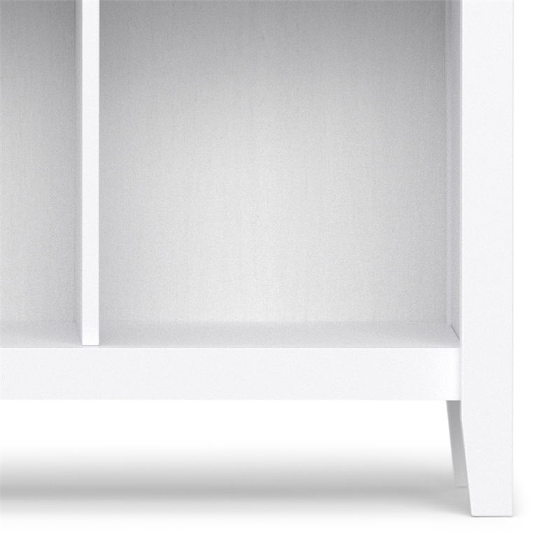 Pemberly Row 12 Cube White Solid Wood Storage Unit 48 In x 57 In