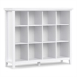Pemberly Row 12 Cube White Solid Wood Storage Unit 48 In x 57 In